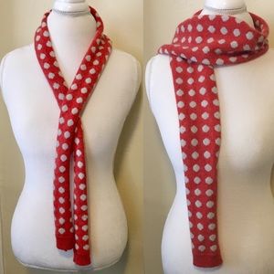 GAP Orange & White Polka Dot Scarf